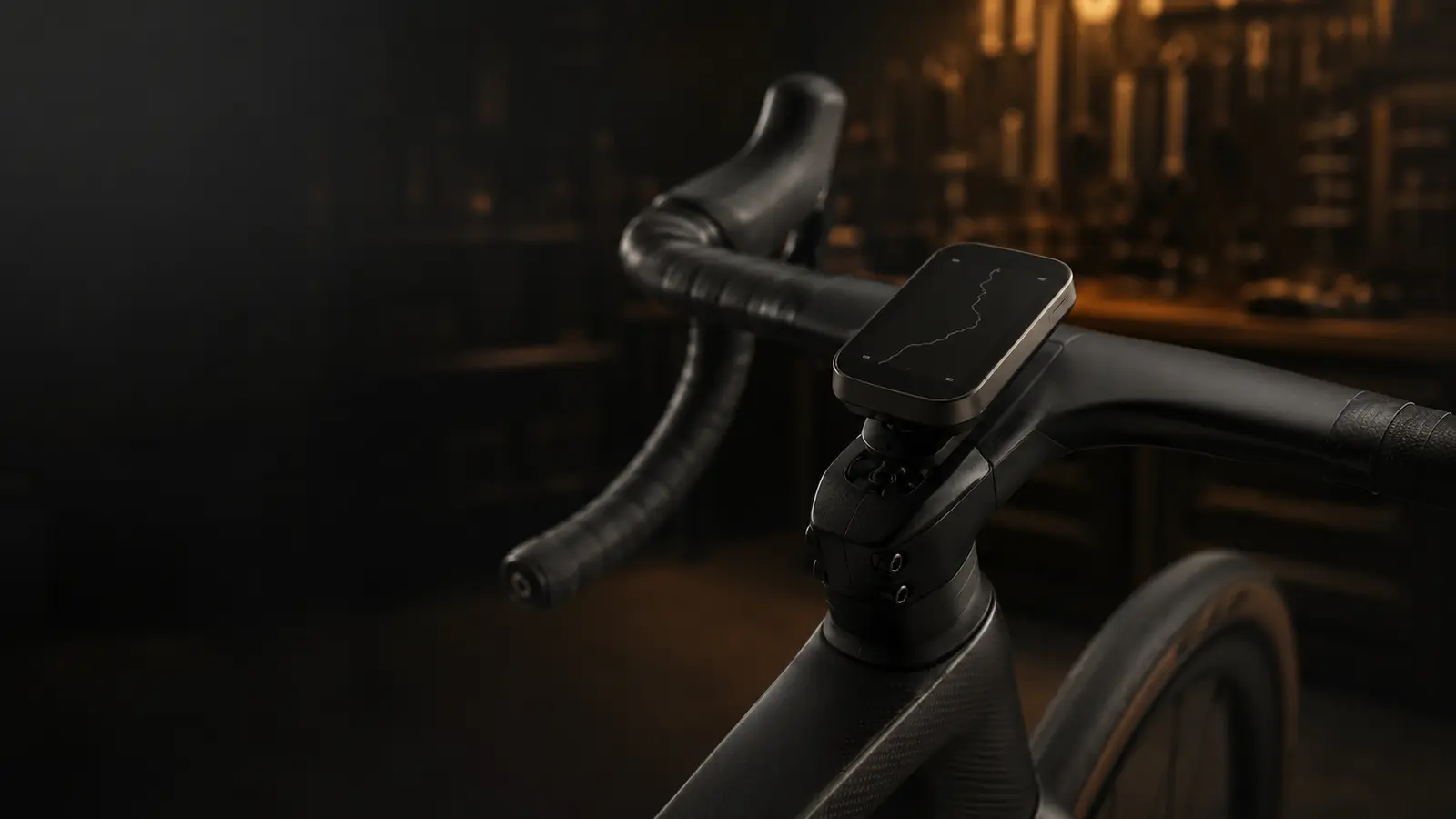 Detalle de ciclocomputador