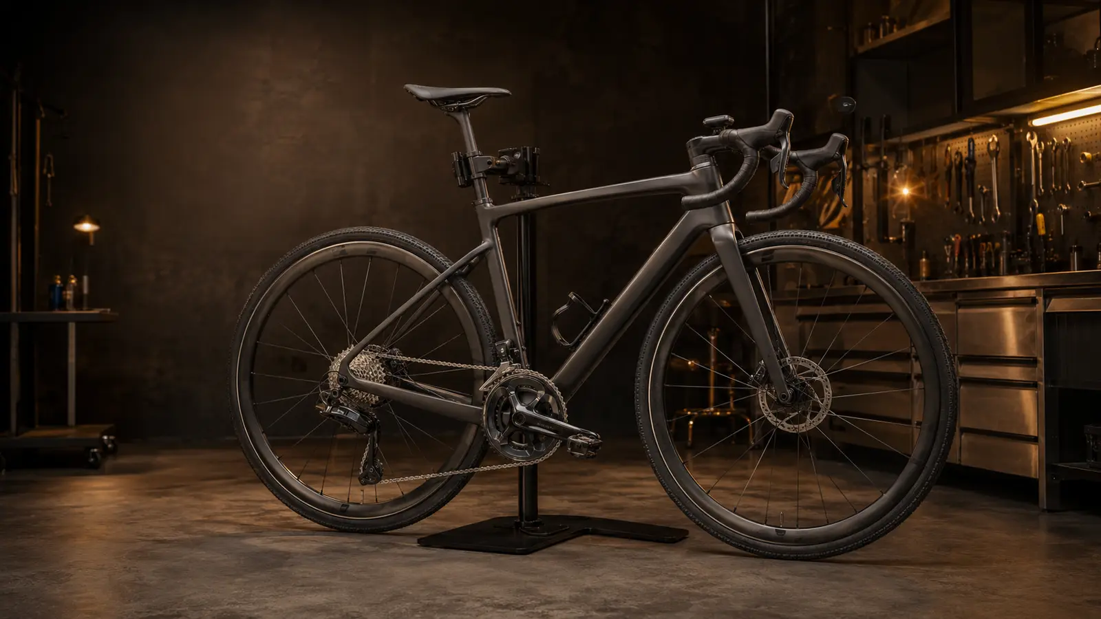 Bicicleta de carbono en el taller ARoda