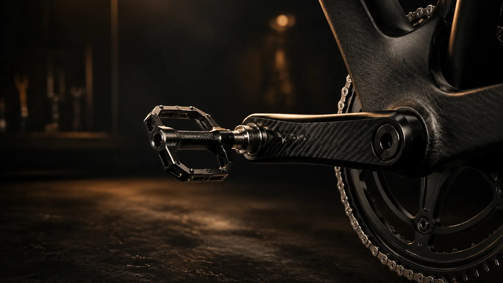 Detalle de pedal y biela